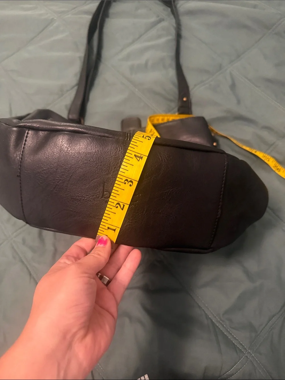 b.o.c by born leather black boho purse bag